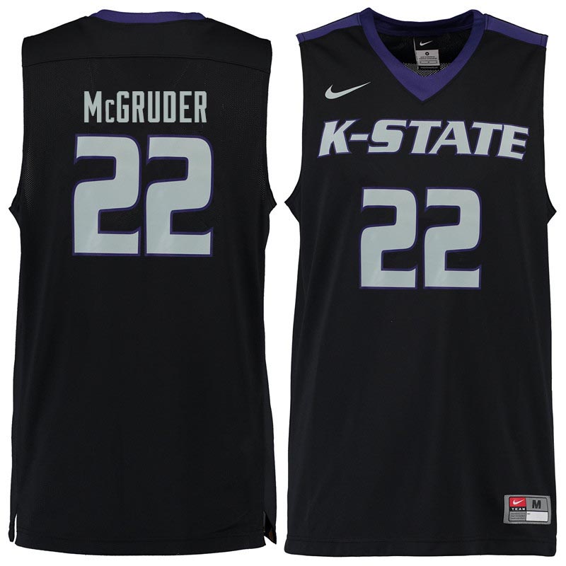 Men #22 Rodney McGruder Kansas State Wildcats College Basketball Jerseys Sale-Black